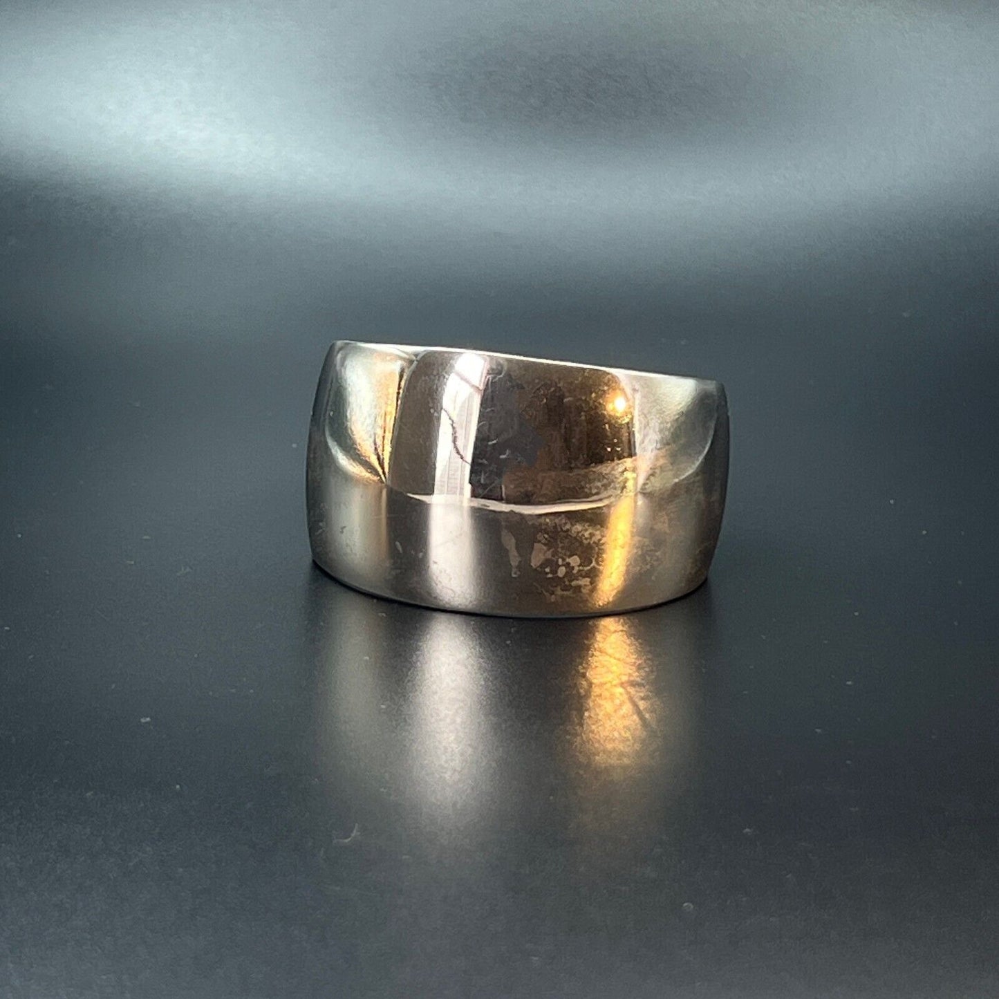 Vintage Signed Parklane Boho Silver-Toned Cuff Bracelet