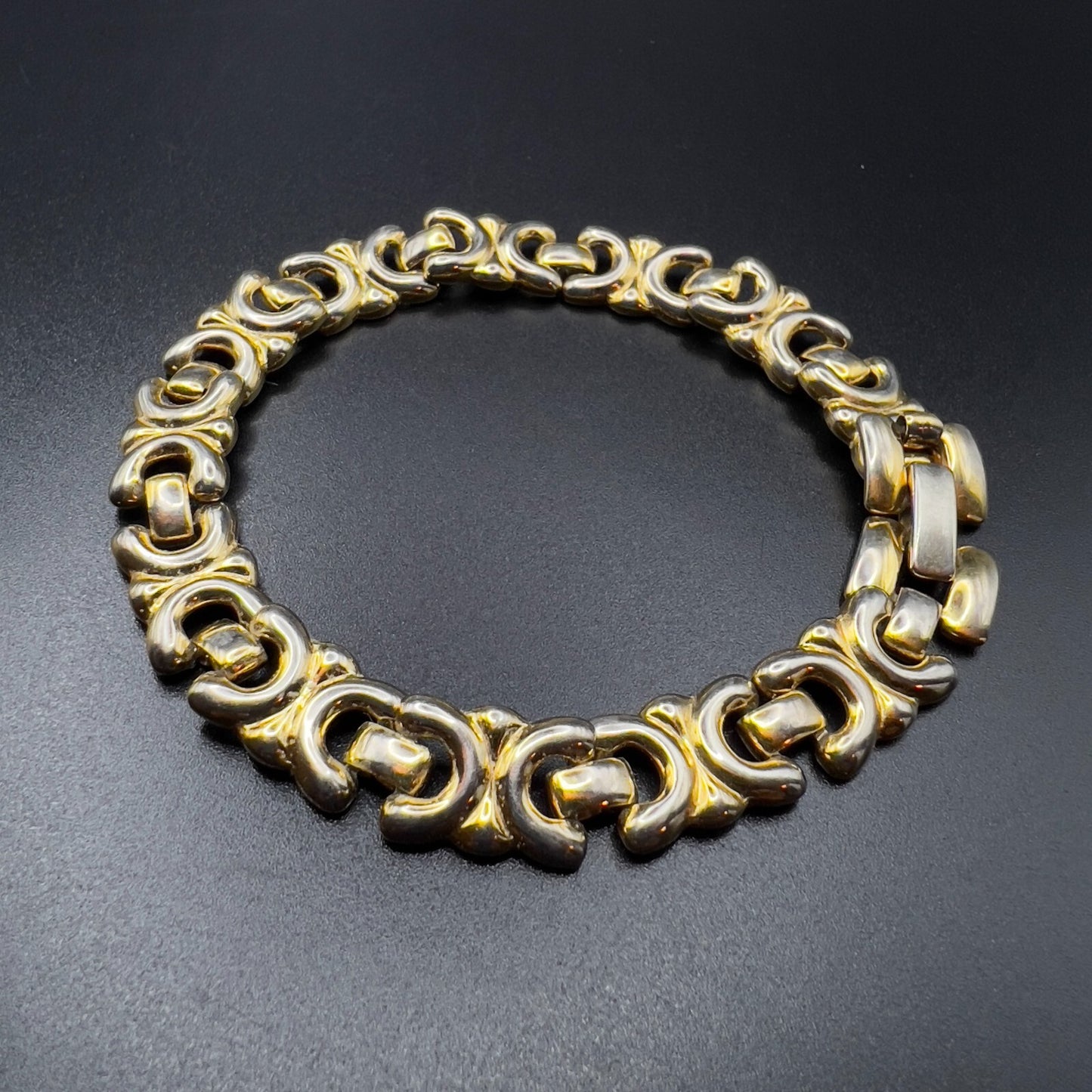 Vintage Back to Back C Design Gold-Toned Bracelet