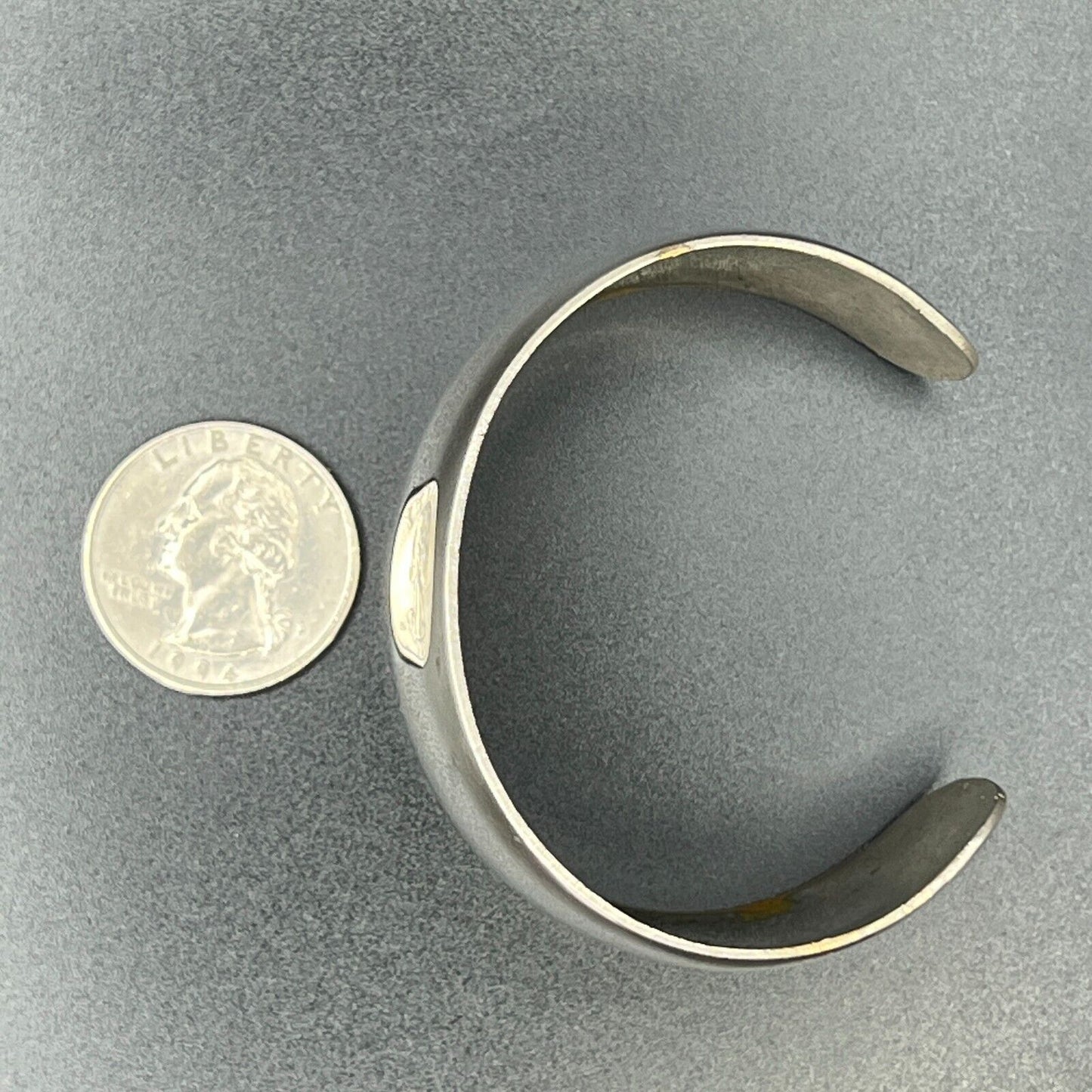 Vintage Signed Parklane Boho Silver-Toned Cuff Bracelet