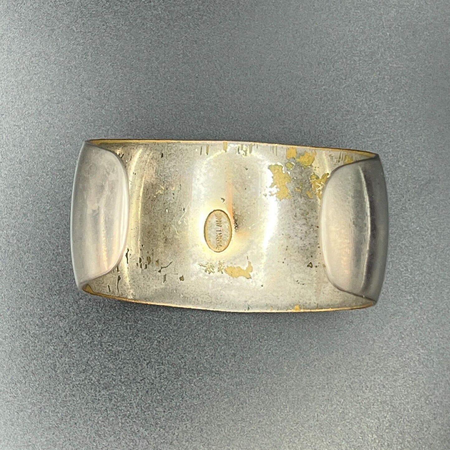 Vintage Signed Parklane Boho Silver-Toned Cuff Bracelet