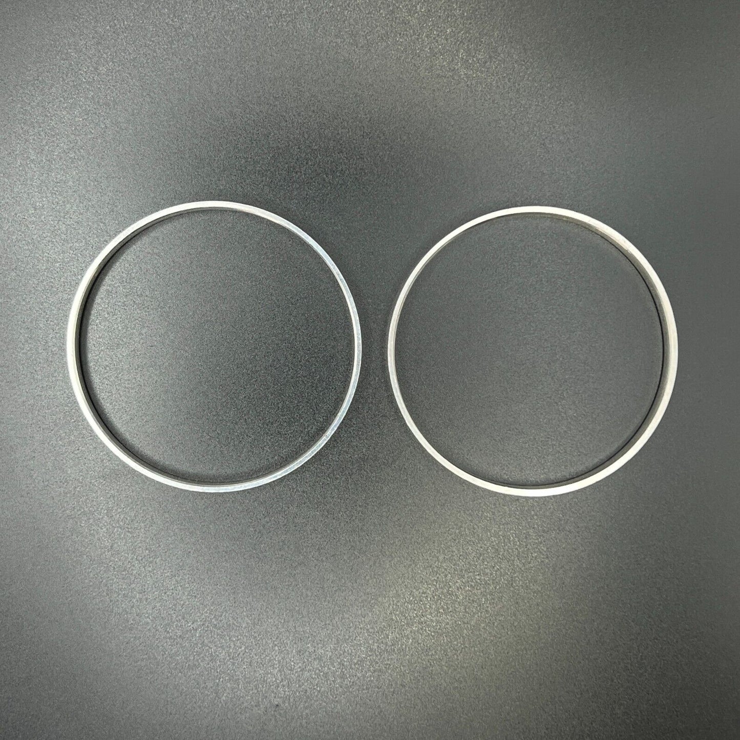 Vintage Signed Taxco 925 Sterling Silver 2 Bangle Bracelets