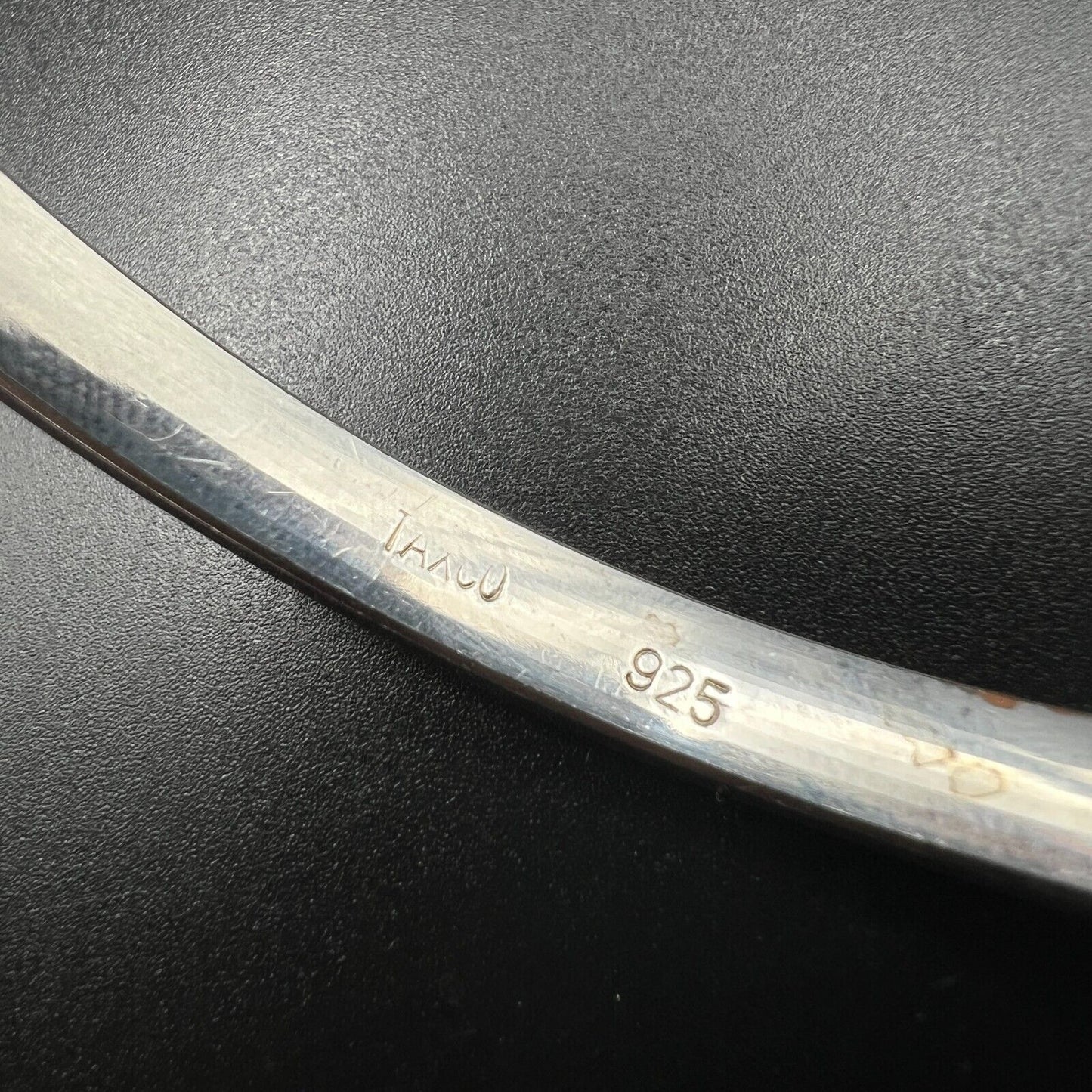 Vintage Signed Taxco 925 Sterling Silver 2 Bangle Bracelets