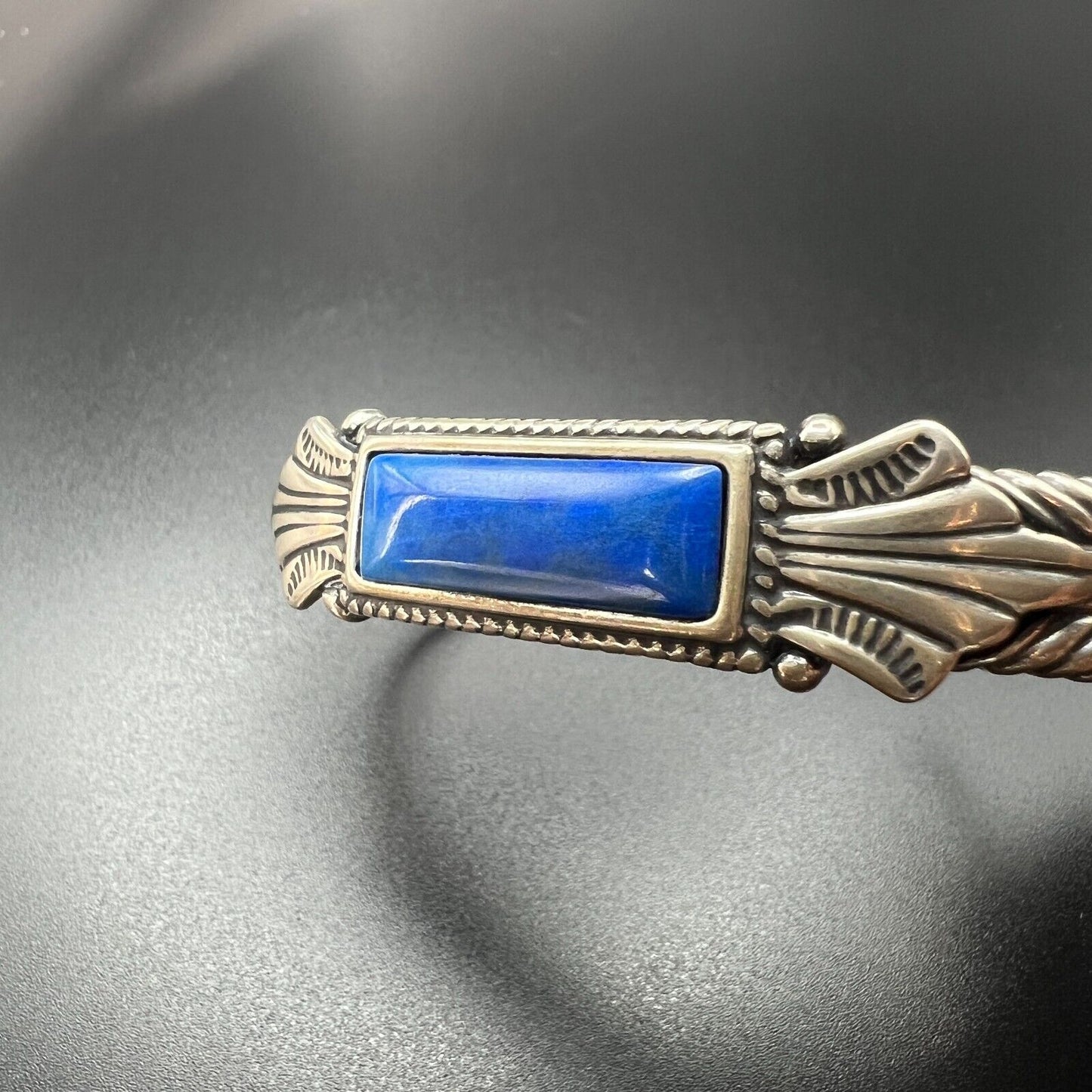 Vintage Carolyn Pollack Relios Sterling Silver Lapis Lazuli Cuff