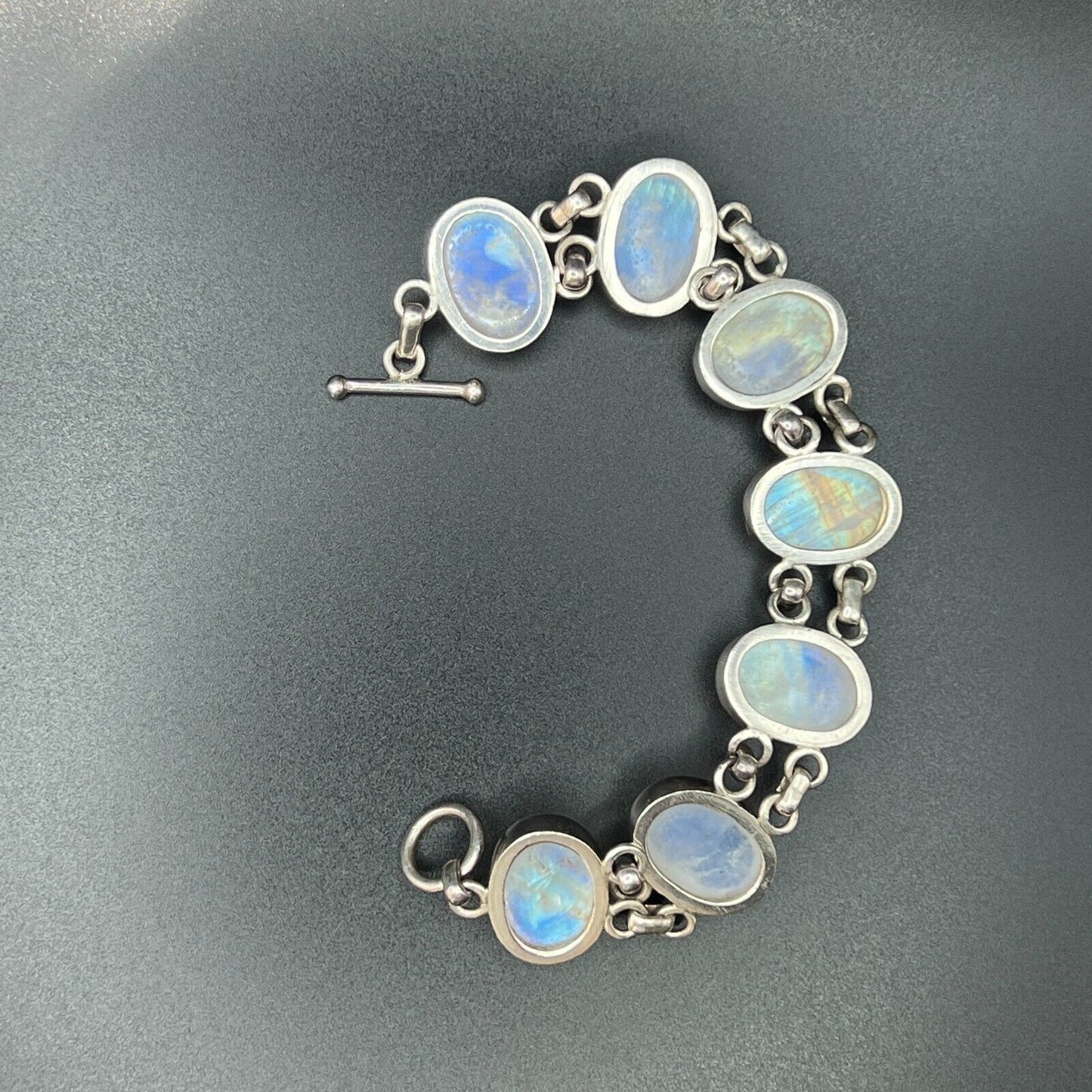 Vintage Sterling Silver Moonstone Bracelet