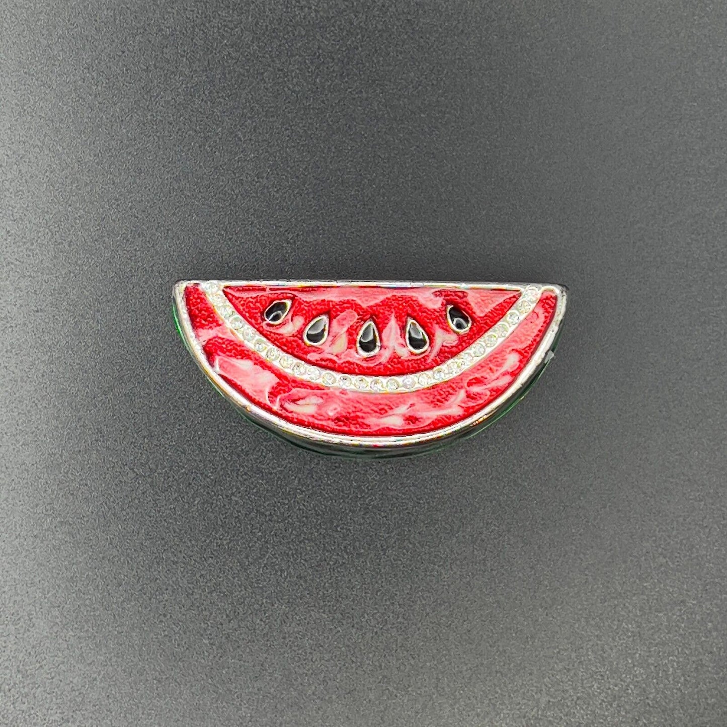 Vintage Lovely Novelty Enameled Watermelon Brooch Pin