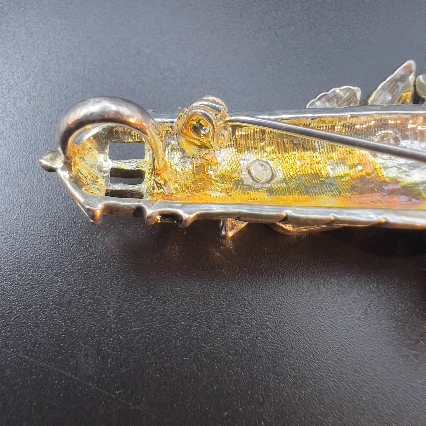 Vintage Signed BEST Lighthouse & Birds Silver-Toned Pendant Brooch Pin