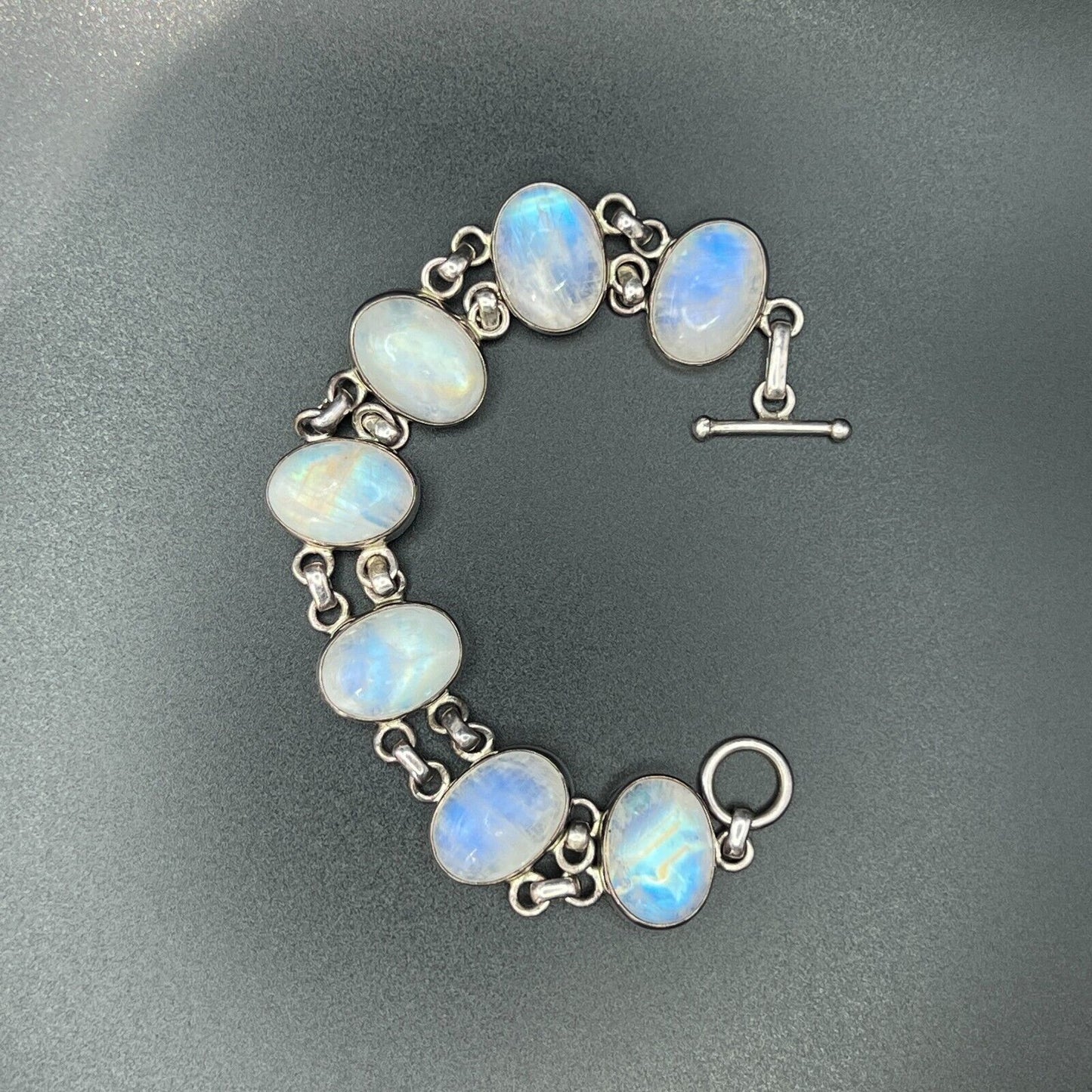 Vintage Sterling Silver Moonstone Bracelet